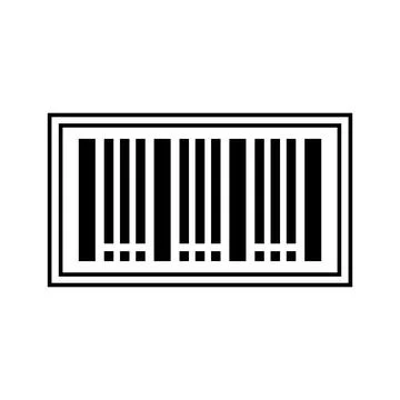 Barcode icon vector Illustrazione stock