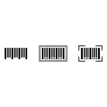 Barcode icon vector Illustrazione stock