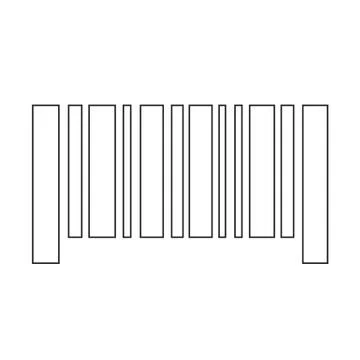Barcode icon vector illustration 스톡 일러스트