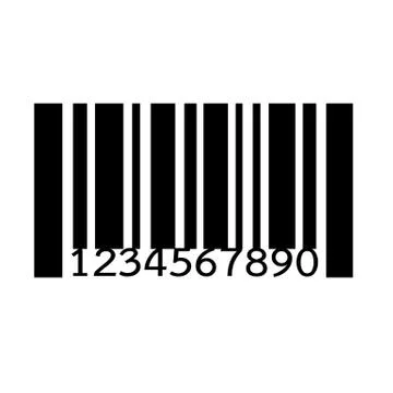 Barcode icon vector illustration 스톡 일러스트