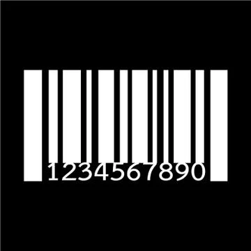Barcode icon vector illustration Illustrazione stock