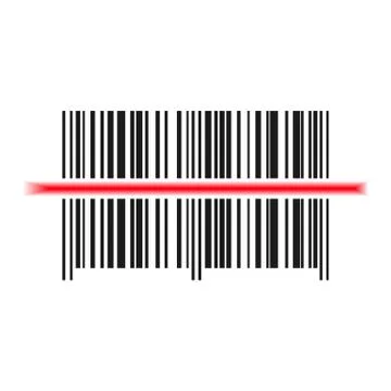 Barcode icon. Vector illustration. Illustrazione stock