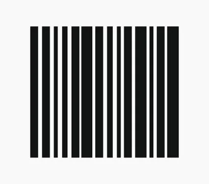 Barcode icon on white background Stock Illustration