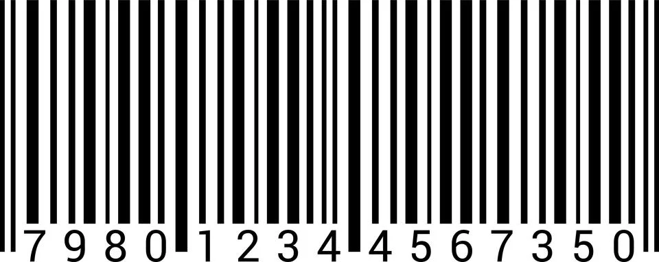 Barcode illustration. Barcode sticker on isolated background. Barcode, QR code Stock Illustration