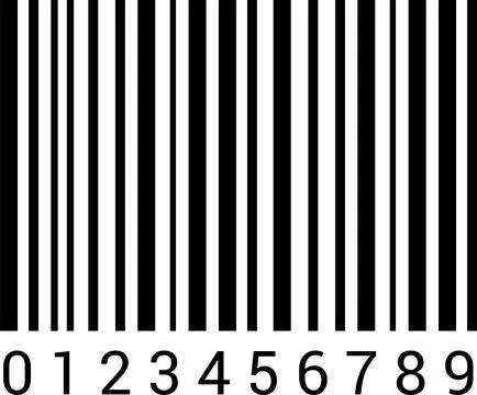 Barcode illustration. Barcode sticker on isolated background. Barcode, QR code Stock Illustration