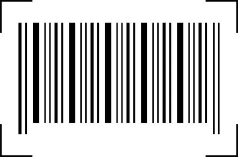 Barcode illustration. Barcode sticker on isolated background. Barcode, QR code Stockillustratie