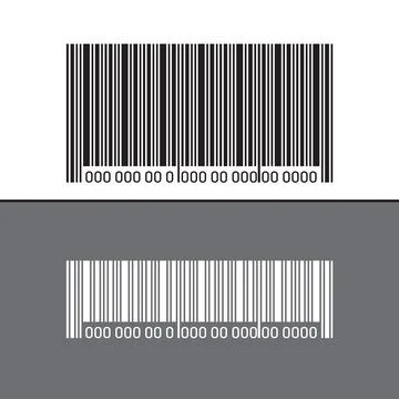 Barcode Image with Numeric Code Stockillustratie