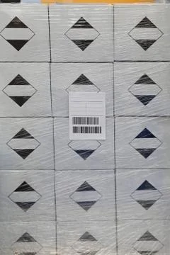 Barcode Label Boxes Stock-Fotos
