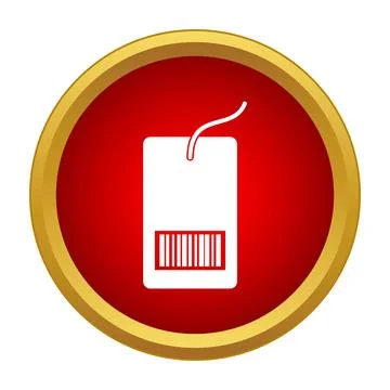 Barcode label price tag for retail product identification Ilustração Stock