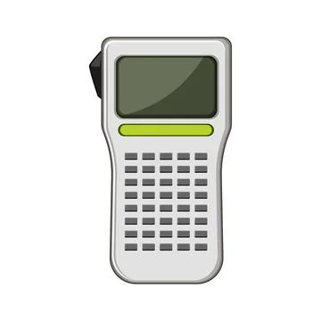 Barcode label printer cartoon vector illustration Illustrazione stock