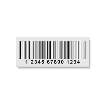 Barcode label sticker . Vector illustration Illustrazione stock