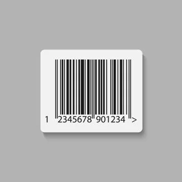 Barcode label sticker . Vector illustration Illustrazione stock