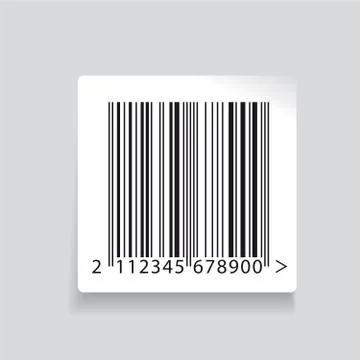 Barcode label vector Illustrazione stock