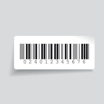 Barcode label vector 库存插图