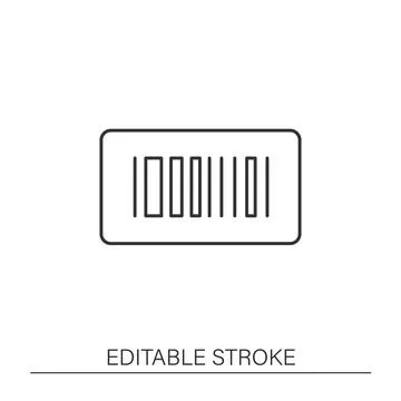 Barcode line icon Stock-Illustration