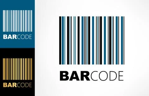 Barcode logo. Bar code vector. Stock Illustration