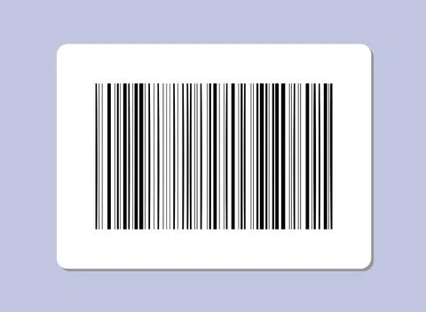 Barcode or qr code. Rectangle tag with code for scanning. Cashless payments Stock Illustration