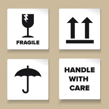 Barcode Packaging Labels or stickers vector Stock Illustration