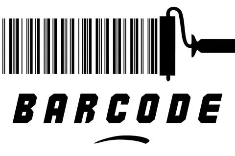 BarCode Paint Abstract Art Background Stock Illustration
