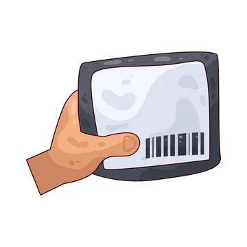 Barcode Parcel illustration Illustrazione stock