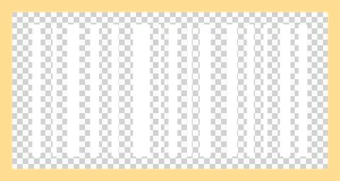 Barcode pattern is showing in flat design on teal background framed by yellow Stock Illustration