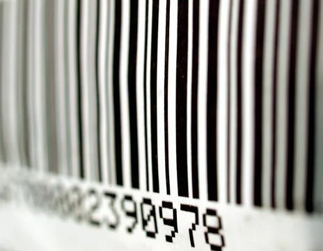 Barcode picture Bar code (barcode) used on product labels Copyright: xZoon... Foto stock