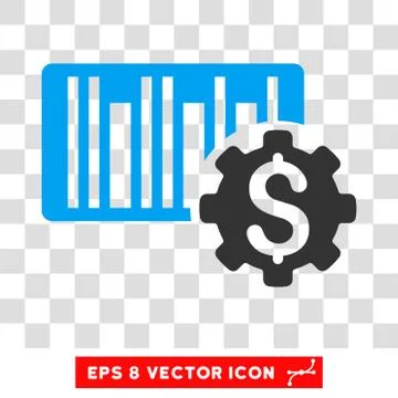 Barcode Price Setup Vector Eps Icon Stock Illustration