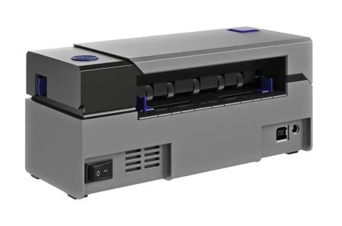 Barcode printer digital electronic Illustrazione stock