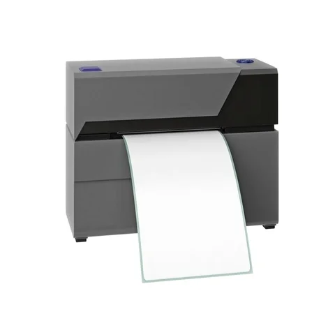 Barcode printer gray office technology Stock Footage 69550093