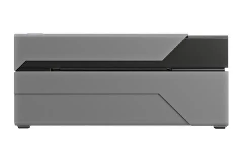 Barcode printer register electronic, front view Stock Illustration