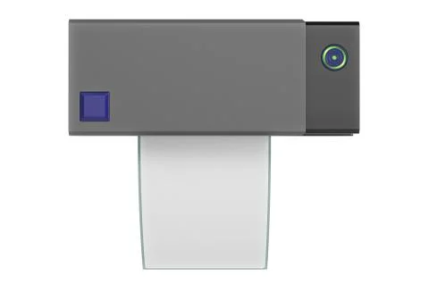 Barcode printer, top view Stock Illustration