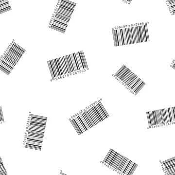 Barcode product distribution icon seamless pattern background. Business conce Illustrazione stock