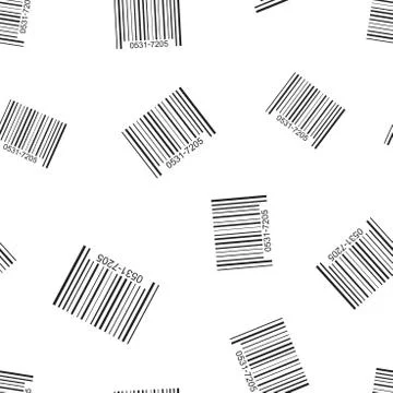 Barcode product distribution icon seamless pattern background. Business conce Illustrazione stock