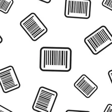 Barcode product distribution icon seamless pattern background. Business conce 스톡 일러스트