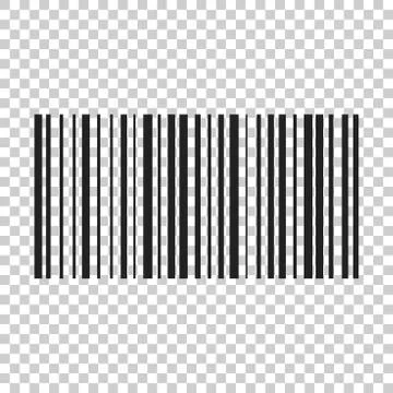 Barcode product distribution icon. Vector illustration on isolated transparen 스톡 일러스트