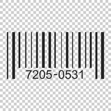 Barcode product distribution icon. Vector illustration on isolated transparen 스톡 일러스트