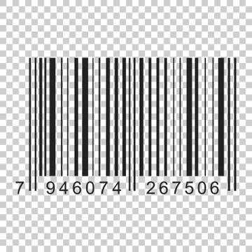 Barcode product distribution icon. Vector illustration on isolated transparen Stock Illustration