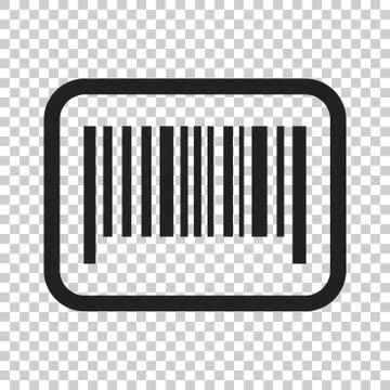 Barcode product distribution icon. Vector illustration on isolated transparen Stock Illustration