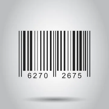 Barcode product distribution icon. Vector illustration. Business concept barc Illustrazione stock