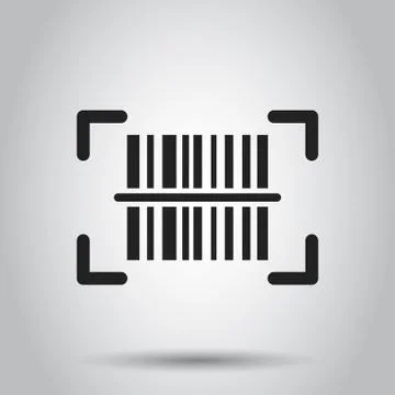 Barcode product distribution icon. Vector illustration. Business concept barc Illustrazione stock