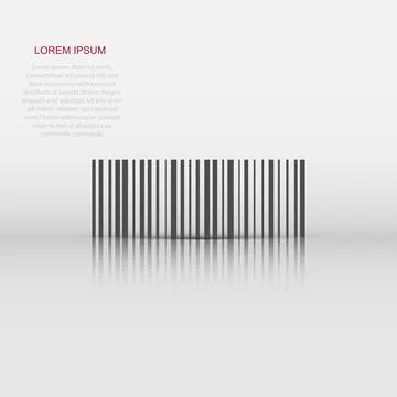 Barcode product distribution icon. Vector illustration. Business concept ba.. Illustrazione stock