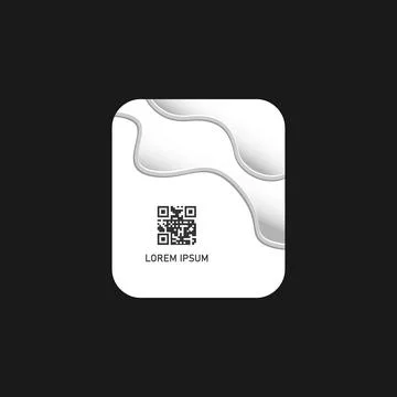 Barcode qr label abstract white gray clipart Illustrazione stock