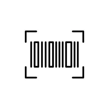 Barcode Read Icon for Inventory Management Stock Illustration