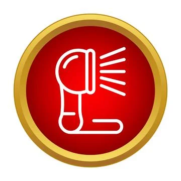 Barcode reader icon in flat design style Stock Illustration