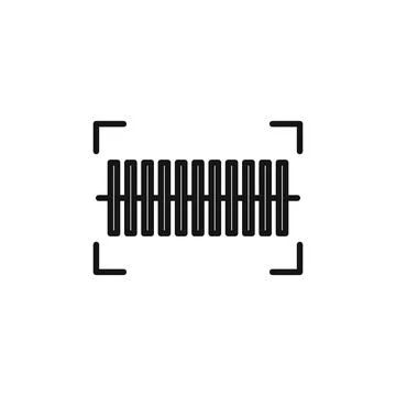 Barcode Reader Icon for Retail and Inventory Control Illustrazione stock