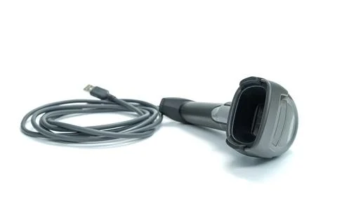 Barcode reader isolated on white background. Stock Photos