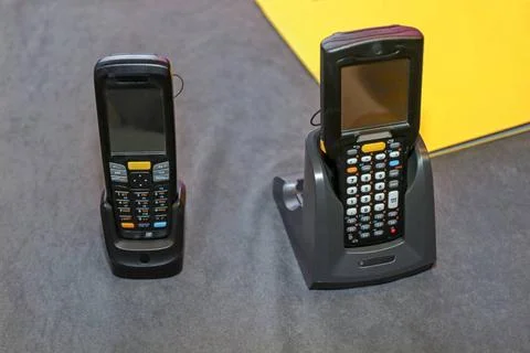 Barcode Reader Mobile Portable Handheld Barcode Scanner Reader Device and ... Stock-Fotos