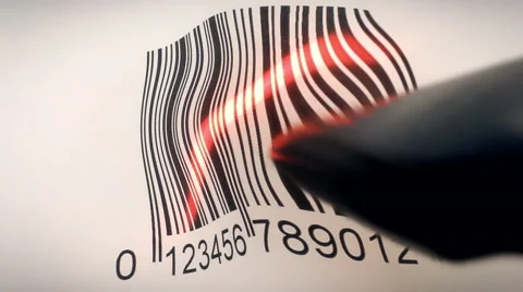 Barcode reading difficult distorted Vidéo 45005233