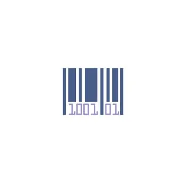 Barcode related icon on background for graphic and web design. Creative Stock-Illustration