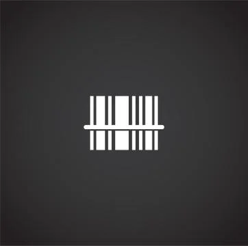 Barcode related icon on background for graphic and web design. Creative Stock Illustration